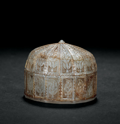 16世纪 痕都斯坦玉嵌金丝盖盒