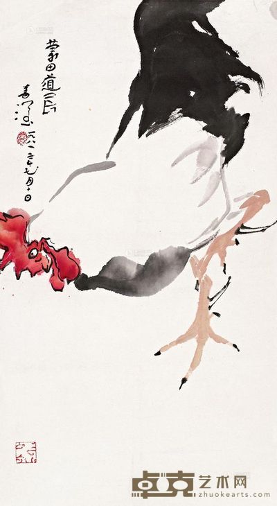 杨善深 1981年作 大吉图 立轴 61.5×33.8cm