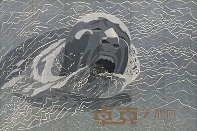 方力钧 1999年作 1999.2.1(六联作) 488×732cm