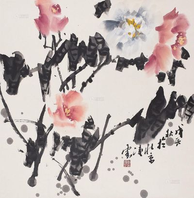 李凌云 花卉 立轴