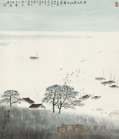 宋玉麟 春晓江南 镜心 53×46cm