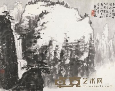 钱松嵒 雪山图 镜心 32.5×43cm