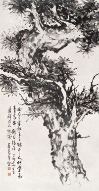 董寿平 1987年作 南山高松 立轴