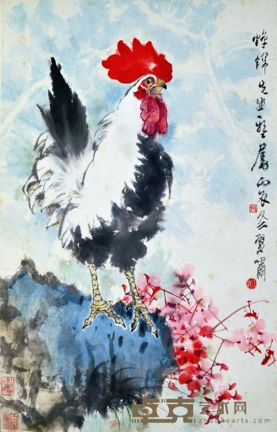 郑乃珖 大吉图1976年作 66×43cm约2.6平尺