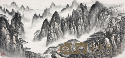 林勇智 千峰竞秀 64×138cm