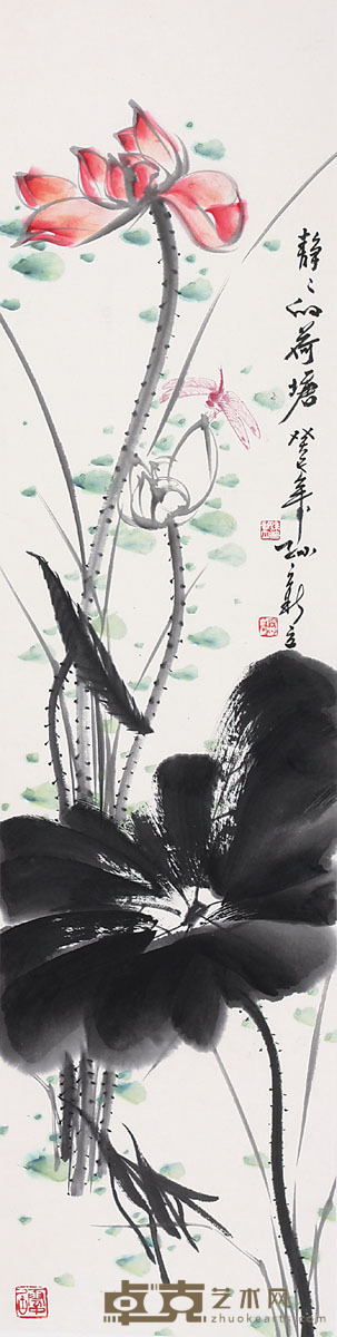 孙新立 静静的荷塘 34×137cm