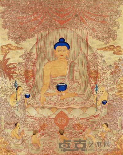 久美尖措 释迦牟尼佛 83×63cm