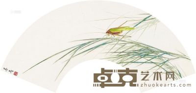 米春茂 草虫 57.5×17.5cm