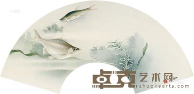 米春茂 双鱼图 57.5×17.5cm
