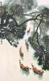 贾又福 1980年作 南国风光 镜心