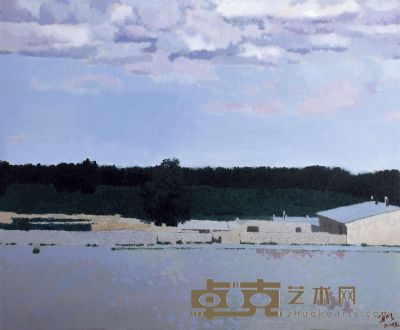 陈宜明 2003年作 湖畔 53×64cm