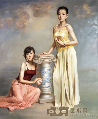 苏新 2012年作 青花·龙 170×140cm