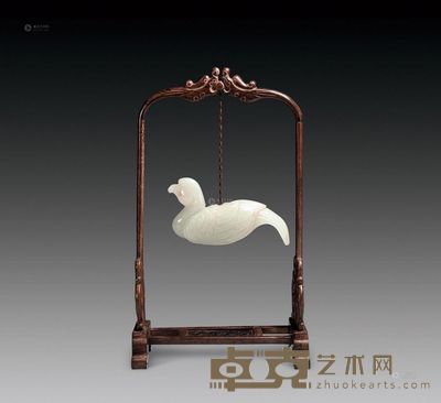和田玉玉鸟挂件 长8.5cm