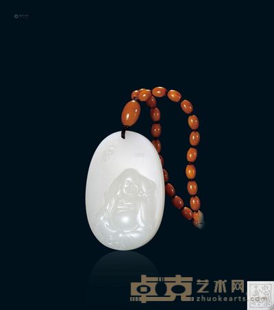 忠荣玉典 白玉弥勒佛 高5cm