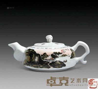 汪小亭 茶壶 高6.8cm