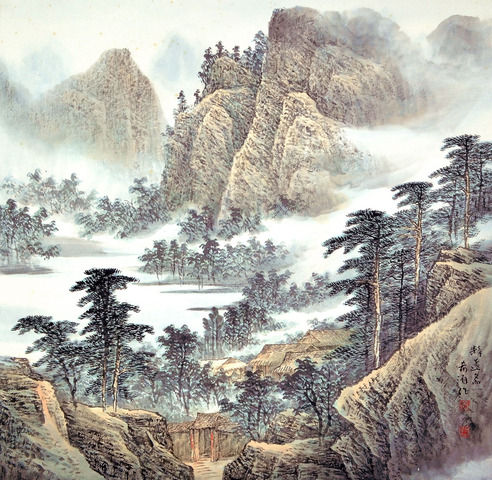董希源 工笔山水