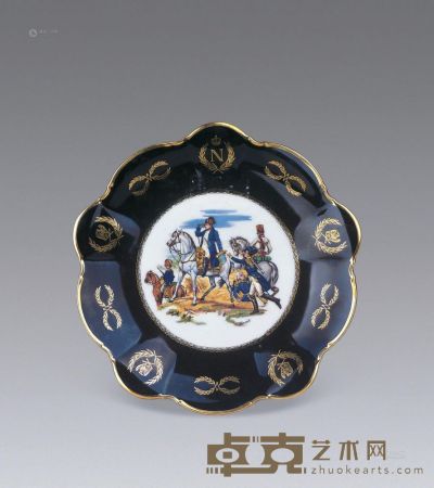 20世纪中期 瓷盘 长31×宽31cm