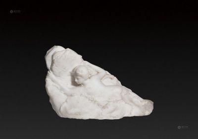 20世纪初期 大理石高浮雕摆件