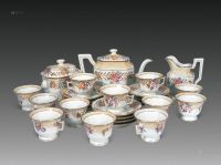 20世纪中期 LIMOGES茶具 （一组二十七件）