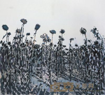 许江 2010年作 葵园三景—安公子 109×120cm