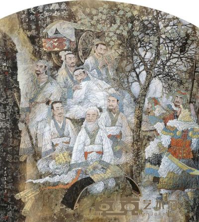 徐惠泉 2004年作 人物 镜框 180×156cm
