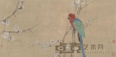 江宏伟 1997年作 花鸟 立轴 33.5×67cm