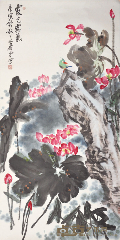 萧平 霞光露气 136×68cm 约 8.5 平尺