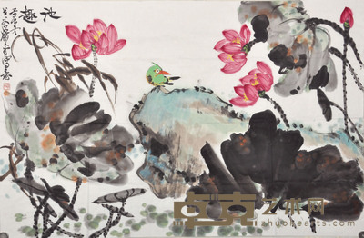 萧平 池趣 107×69cm 约 6.6 平尺
