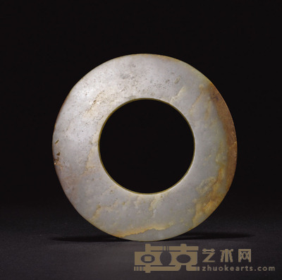 西周青黄玉璧 直径11.5cm