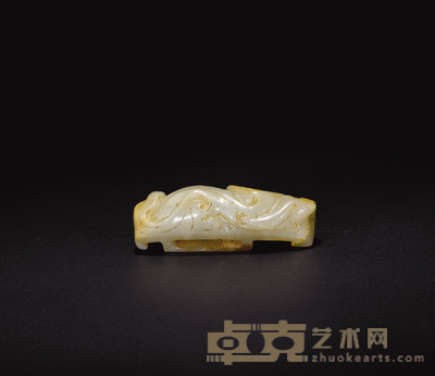 东汉龙凤纹剑璏 8.1×2.3cm