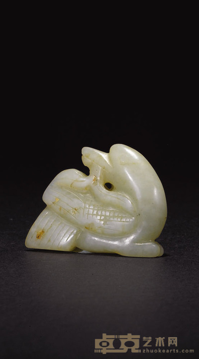 清玉鸳鸯 3.8×0.7cm