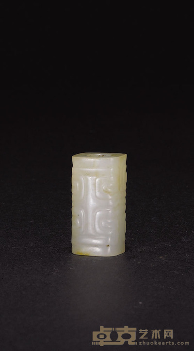 春秋云纹白玉勒 2.5×0.8cm