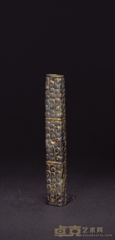 春秋龙纹玉珩 9.7×0.4cm