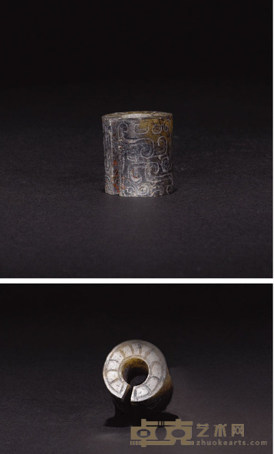 春秋柱式玦 2.2×2cm