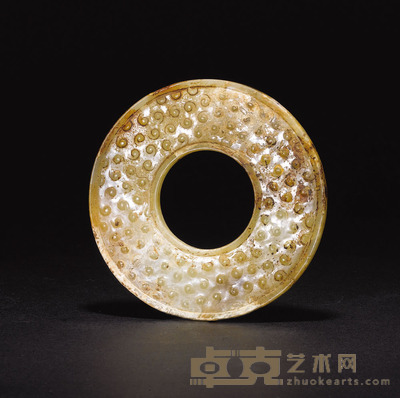 西汉谷纹玉璧 6.1×0.4cm