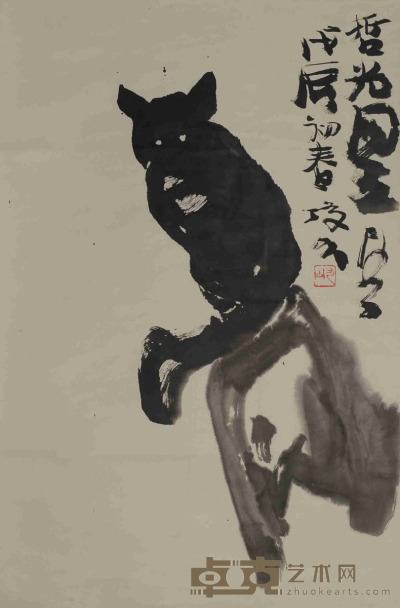 李琼久 猫 65×97cm约6平尺