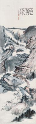 蒋玄佁 1938年作  山水图 立轴