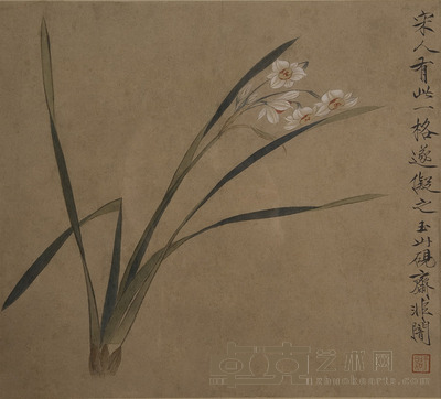 于非闇 水仙 27.5×30.5