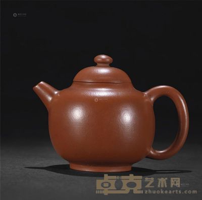 清 朱泥壶 长10.4cm;高7.8cm
