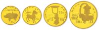 1993年出土文物青铜器（第三组）特种金币一套四枚