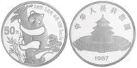 1987年5盎司中国熊猫金币发行5周年纪念银币