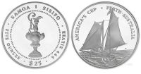 1987年5盎司萨摩亚美洲杯帆船赛纪念银币