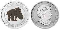 2012年13.7克加拿大夜光恐龙纪念币