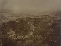 1890年代《玉泉山全景》蛋白老照片一件