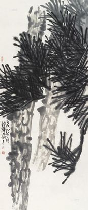 马锋辉 松风图 立轴