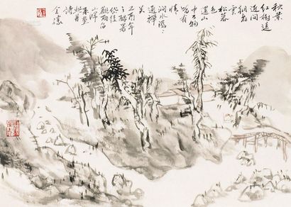 陈全胜 山水 镜片