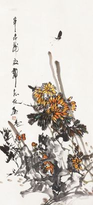 郭志光 花鸟 立轴