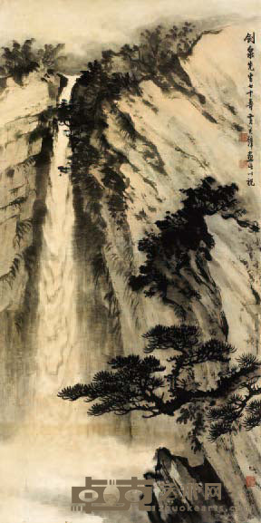 黄君壁 山水 120×60 约 6.5 平方尺