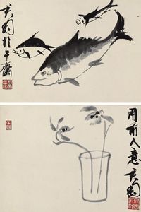 钱君匋 画册 立轴 （二开）