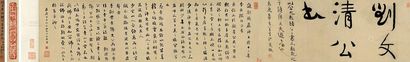 刘墉（古） 甲子（1804年）作 行书题诗 手卷